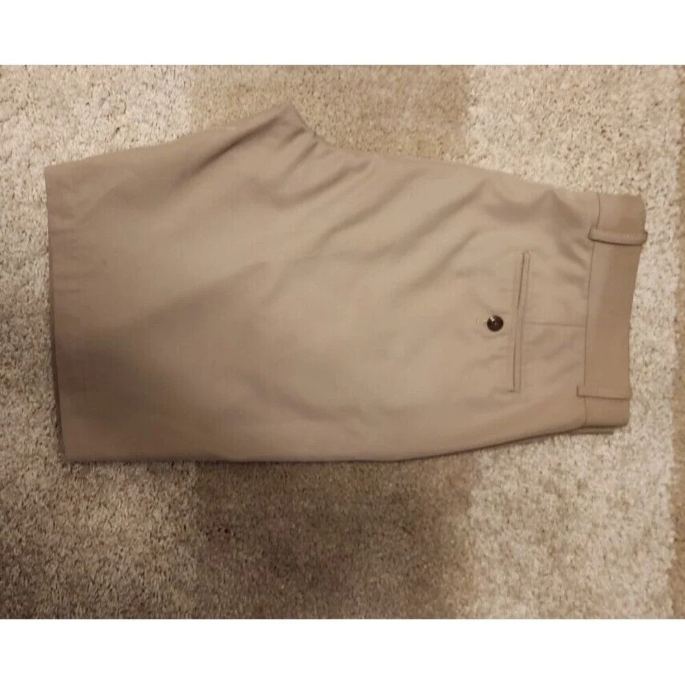 Walter Hagen Essentials Flat Front Performance Golf Shorts Mens Sz 36 Khaki